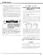 Preview for 3 page of Sanyo PL-SU60 Owner'S Manual