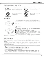 Preview for 5 page of Sanyo PL-SU60 Owner'S Manual