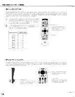 Предварительный просмотр 14 страницы Sanyo PL-SU60 Owner'S Manual