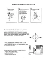 Preview for 9 page of Sanyo PLC-220P Instruction Manual