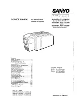 Sanyo PLC-320MB Service Manual preview