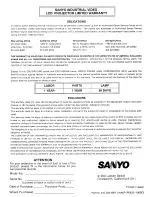 Preview for 11 page of Sanyo PLC-510M Owner'S Manual