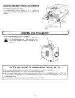 Preview for 9 page of Sanyo PLC-5600N Owner'S Manual