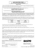 Preview for 52 page of Sanyo PLC-5600N Owner'S Manual