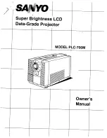 Sanyo PLC-700M Owner'S Manual preview