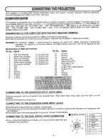 Preview for 6 page of Sanyo PLC-700M Owner'S Manual