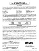 Preview for 28 page of Sanyo PLC-750M Owner'S Manual