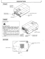 Предварительный просмотр 7 страницы Sanyo PLC-8800N Owner'S Manual