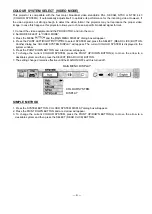 Preview for 31 page of Sanyo PLC-8810E Owner'S Instruction Manual