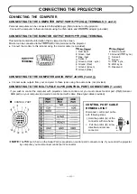 Preview for 10 page of Sanyo PLC-8815E Owner'S Instruction Manual