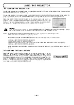 Предварительный просмотр 23 страницы Sanyo PLC-8815E Owner'S Instruction Manual