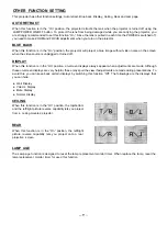 Preview for 37 page of Sanyo PLC-8815E Owner'S Instruction Manual