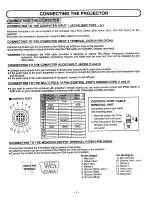 Preview for 9 page of Sanyo PLC-9000NA Owner'S Manual