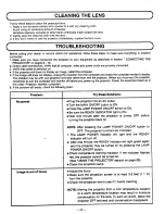 Preview for 50 page of Sanyo PLC-9000NA Owner'S Manual