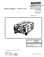 Sanyo PLC-EF10B Service Manual preview