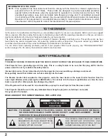 Preview for 2 page of Sanyo PLC-EF10NA Owner'S Manual