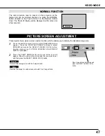 Предварительный просмотр 47 страницы Sanyo PLC-EF12B Owner'S Manual