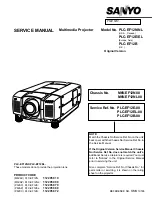Sanyo PLC-EF12B Service Manual preview