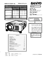 Предварительный просмотр 1 страницы Sanyo PLC-EF30 Service Manual