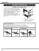 Preview for 8 page of Sanyo PLC-EF30N Owner'S Manual