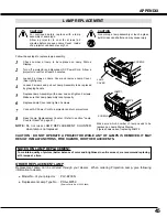 Preview for 45 page of Sanyo PLC-EF30N Owner'S Manual