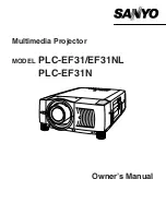 Preview for 1 page of Sanyo PLC-EF31 Owner'S Manual