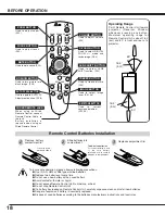 Preview for 18 page of Sanyo PLC-EF31 Owner'S Manual