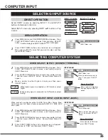 Preview for 25 page of Sanyo PLC-EF31 Owner'S Manual