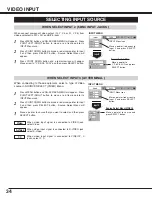 Preview for 34 page of Sanyo PLC-EF31 Owner'S Manual