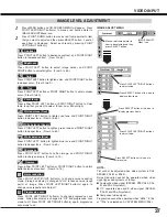 Preview for 37 page of Sanyo PLC-EF31 Owner'S Manual