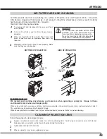 Preview for 43 page of Sanyo PLC-EF31 Owner'S Manual