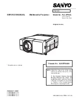 Preview for 1 page of Sanyo PLC-EF60A Service Manual