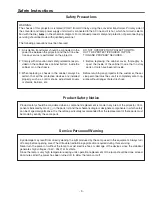 Preview for 3 page of Sanyo PLC-EF60A Service Manual