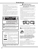 Preview for 4 page of Sanyo PLC-ET40L Owner'S Manual