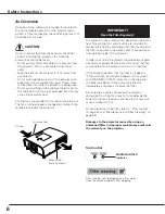 Preview for 6 page of Sanyo PLC-ET40L Owner'S Manual