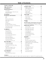 Preview for 3 page of Sanyo PLC HF10000L Owner'S Manual