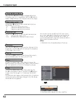 Preview for 42 page of Sanyo PLC HF10000L Owner'S Manual