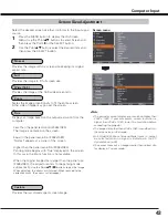 Preview for 43 page of Sanyo PLC HF10000L Owner'S Manual