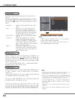 Preview for 44 page of Sanyo PLC HF10000L Owner'S Manual