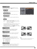 Preview for 45 page of Sanyo PLC HF10000L Owner'S Manual