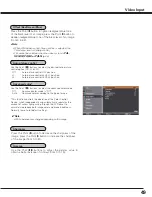 Preview for 49 page of Sanyo PLC HF10000L Owner'S Manual