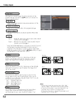 Preview for 52 page of Sanyo PLC HF10000L Owner'S Manual