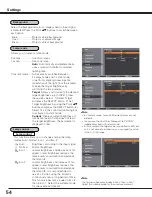 Preview for 54 page of Sanyo PLC HF10000L Owner'S Manual