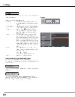 Preview for 68 page of Sanyo PLC HF10000L Owner'S Manual