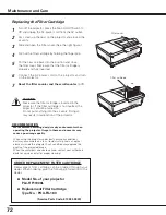 Preview for 72 page of Sanyo PLC HF10000L Owner'S Manual