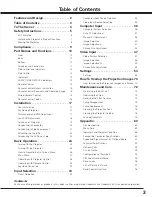 Preview for 3 page of Sanyo PLC HF15000L Owner'S Manual