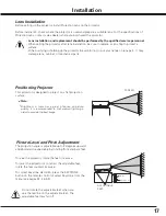 Preview for 17 page of Sanyo PLC HF15000L Owner'S Manual