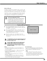 Preview for 25 page of Sanyo PLC HF15000L Owner'S Manual