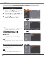 Preview for 34 page of Sanyo PLC HF15000L Owner'S Manual