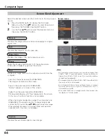 Preview for 44 page of Sanyo PLC HF15000L Owner'S Manual